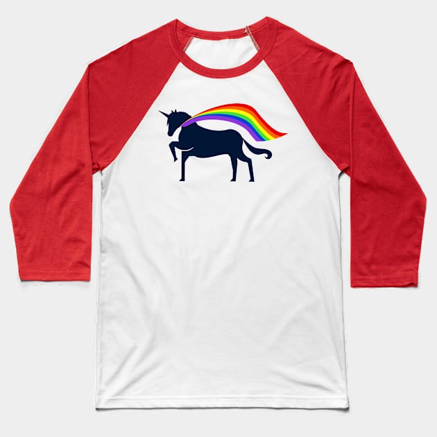 Pride Unicorn Baseball T-Shirt by TeawithAlice